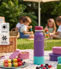 Emsan Thermos Bottle Çelik Sızdırmaz Termos 750 ml Mor