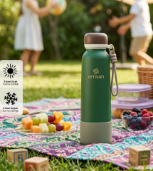 Emsan Thermos Bottle Çelik Sızdırmaz Termos 750 ml Yeşil