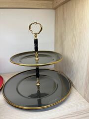 Emsan Troy Emaye Katlı Kurabiyelik Siyah/Füme