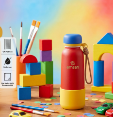 Emsan Thermos Bottle Çelik Sızdırmaz Termos 500 ml Kırmızı