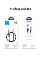 Joyroom S-M411 Sharp Serisi Mikro USB Şarj ve Data Kablosu 1.2 M Siyah