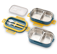 Emsan Smile Life Çift Katlı Lunch Box Mavi