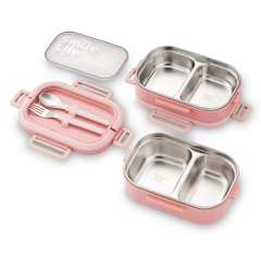 Emsan Smile Life Çift Katlı Lunch Box Pembe