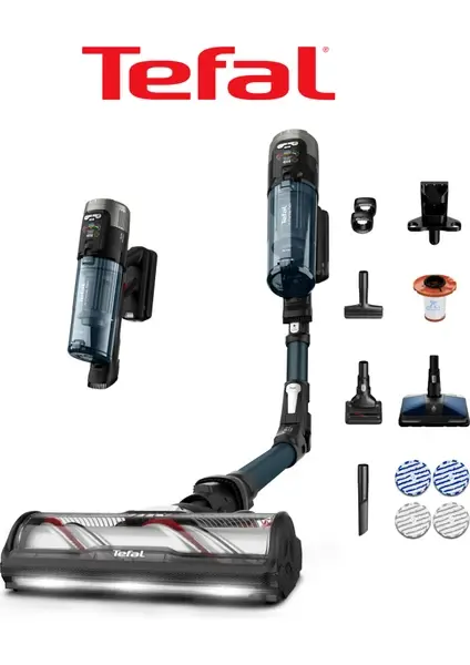 Tefal  X-Force Flex 13.60 Allergy Aqua Aer Kablosuz Şarjlı Dikey Süpürge