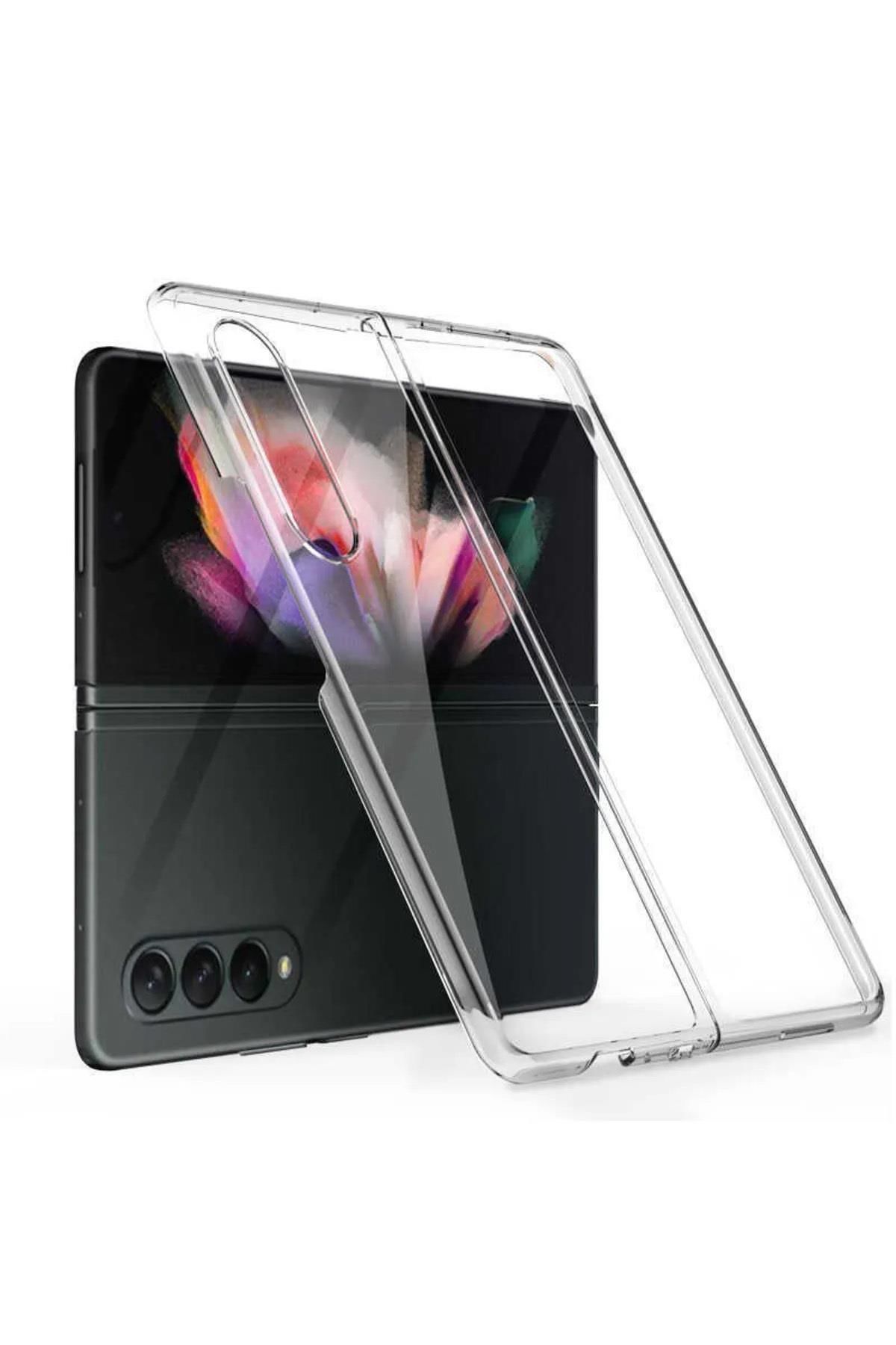 Samsung Z Fold 5 2 Parçalı Şeffaf Kılıf