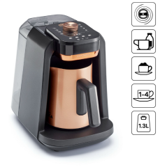 ARZUM OKKA OK0036 Okka Rich Pro Plus Su Hazneli Türk Kahvesi Makinesi, Bakır