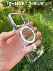 İphone 14 Plus Hybrid Magsafe Animasyonlu Sararmaz Kılıf