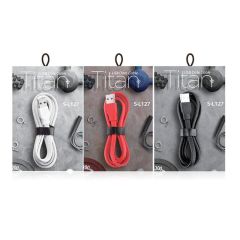 Joyroom S-L127 Titan Serisi TPE Type-C Şarj ve Data Kablosu 1.2m Siyah