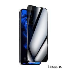 İphone 15 Anti Statik Tam Kaplayan Hayalet Kırılmaz Cam