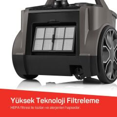 Arzum AR4137 Focus Pro Cyclone Filtreli Elektrikli Süpürge