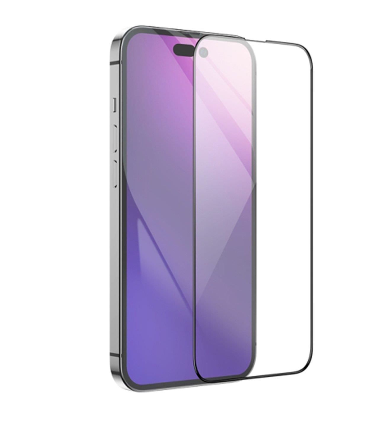 İphone 15 Plus Ve 15 Pro Max Uyumlu Tam Kaplayan Ultra HD Ekran Koruyucu Temperli Cam