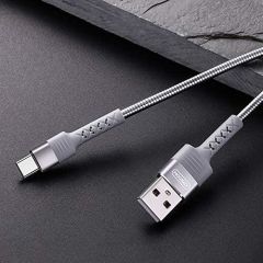 Joyroom S-M363 1.2m 2.4A Type-C USB Hızlı Şarj ve Data Kablosu Gri