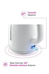 Altus Al 729 Su Isıtıcısı Kettle 2200 W Beyaz