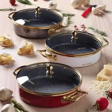 Emsan Troy 20 cm Kapaklı Sahan Kırmızı