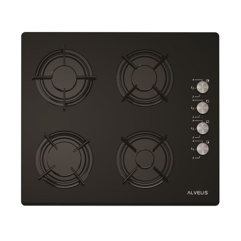 ALVEUS GLS 640 SİYAH CAM ANKASTRE OCAK