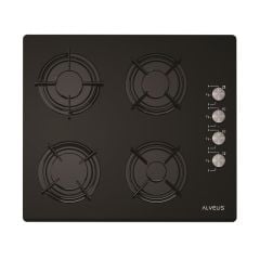 ALVEUS GLS 640 SİYAH CAM ANKASTRE OCAK