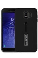 SAMSUNG J4 STANDLI KILIF SİYAH