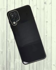 Samsung Galaxy A12 Parlak Cam Kamera Korumalı Telefon Kılıfı