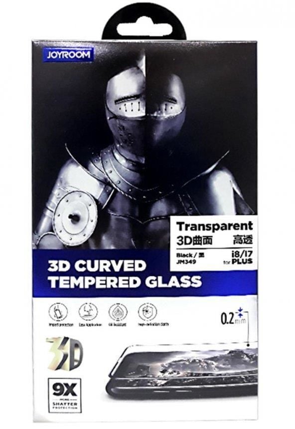 Joyroom JM349 İphone 7/8 3D Curved Temperli Cam Ekran Koruyucu