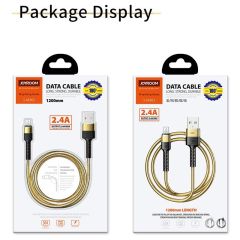 Joyroom S-M363 1.2m 2.4A Mikro USB Hızlı Şarj ve Veri Kablosu Gri