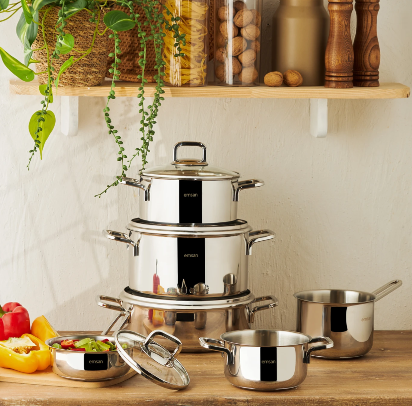 Emsan Cocinero 10 Parça Çelik Çeyiz Seti