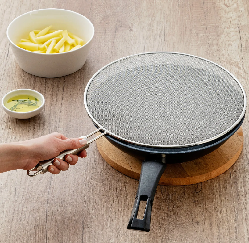 EMSAN STEEL YAĞ SIÇRATMAZ TEL  28 CM