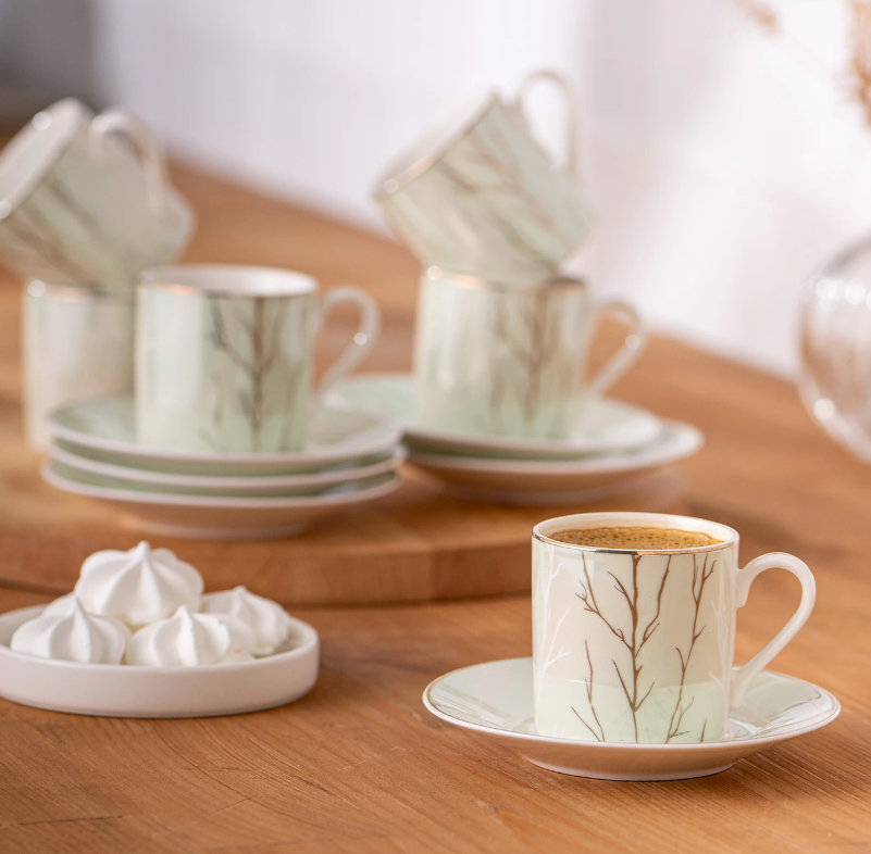 EMSAN CRYSTAL 6 KİŞİLİK KAHVE FİNCAN TAKIMI