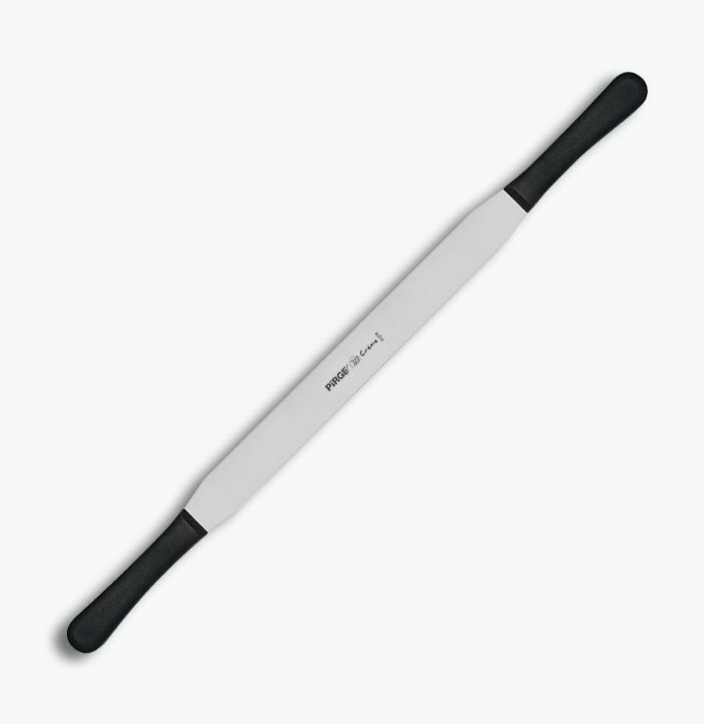 PİRGE 71214 CREME PASTA PALETİ ÇİFT SAPLI 30 CM SİYAH