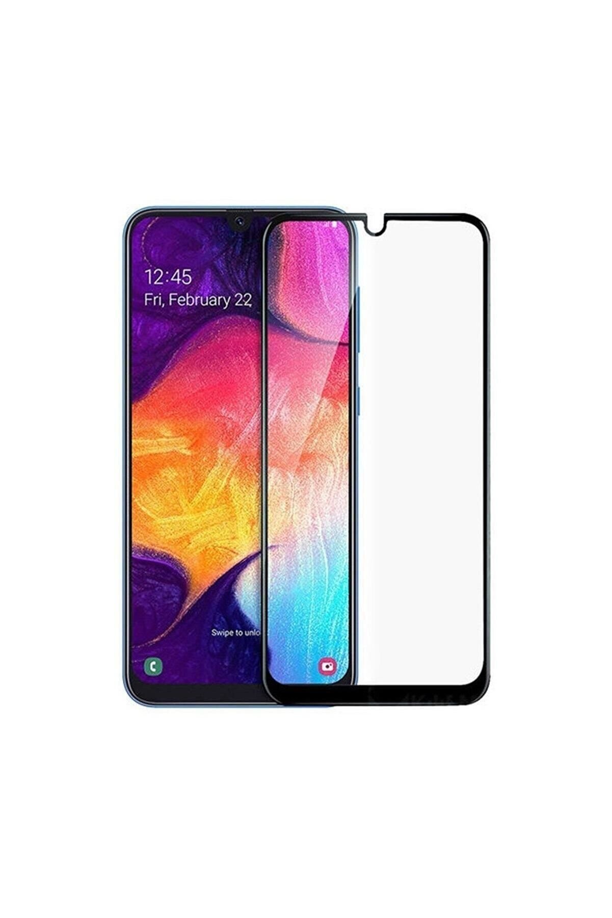 Samsung Galaxy A50 9D Full Cam Kavisli Ekran Koruyucu