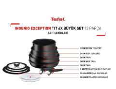TEFAL EXCEPTION TİTANYUM 6X BÜYÜK SET