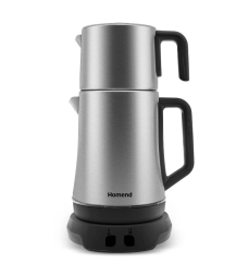 Homend Royaltea Elegant 1775h Konuşan Çay Makinesi Inox Siyah