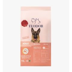 Teodor Adult Somonlu ve Pirinçli Yetişkin Köpek Maması 15 Kg