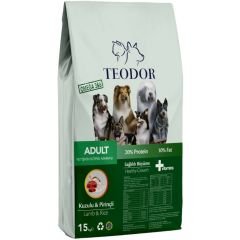 Teodor Kuzu Etli ve Pirinçli Köpek Maması 15 kg