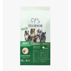 Teodor Kuzu Etli ve Pirinçli Köpek Maması 15 kg