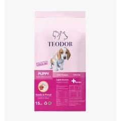 Teodor Kuzu Etli ve Pirinçli yavru Köpek Maması 15 Kg