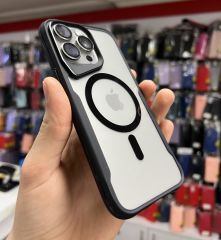 İphone 15 Plus T-Max MagSafe Uyumlu Siyah Silikon Kılıf