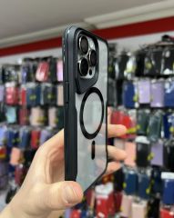 İphone 15 Plus T-Max MagSafe Uyumlu Siyah Silikon Kılıf