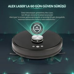 Homend Alex Laser Pro+ 1283H Moplu ve Haritalamalı Akıllı Robot Süpürge