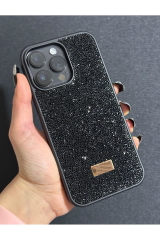 İphone 15 Uyumlu Sw İnce Taşlı Elmas Işıltılı Telefon Kılıfı