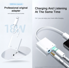 Joyroom S-Y105 2A 18W Lightning to 3.5mm Ses Dönüştürücü (Beyaz)