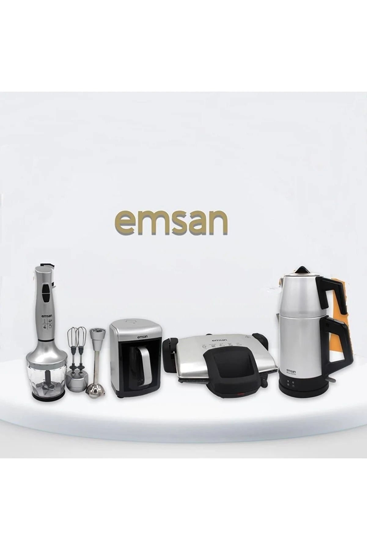Emsan Silver Elektrikli Çeyiz Seti Siyah 4’lü