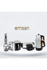 Emsan Silver Elektrikli Çeyiz Seti Siyah 4’lü