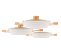 Emsan Swiss Crystal 6 Parça Sahan Seti Krem