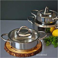 EMSAN CEMRE 6 PARÇA ÇELİK SAHAN SET