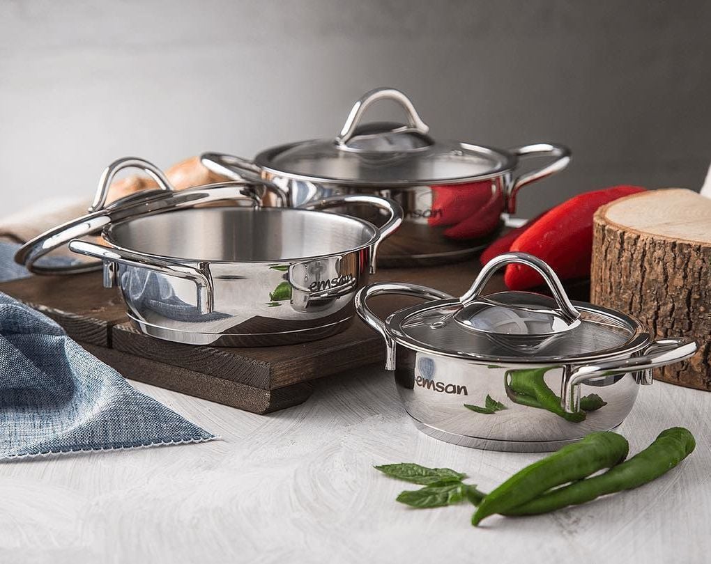 EMSAN CEMRE 6 PARÇA ÇELİK SAHAN SET
