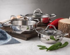 EMSAN CEMRE 6 PARÇA ÇELİK SAHAN SET